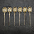 1936 British Vintage Sterling Silver Annoying Spoons Set of 6 in a Case